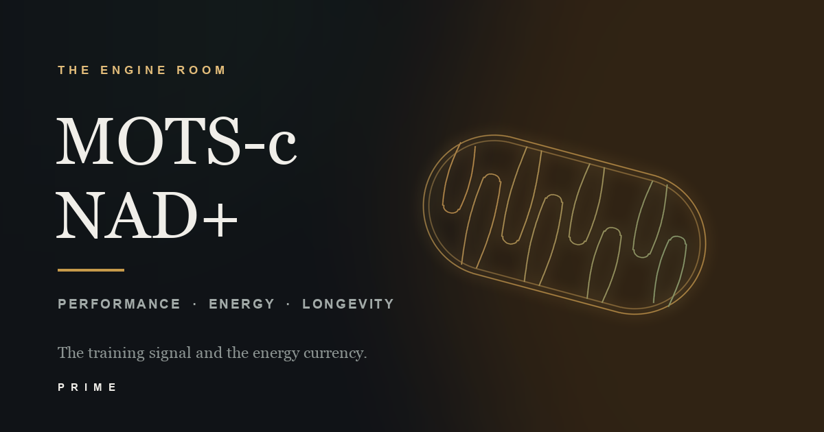 MOTS-c and NAD+, the mitochondrial pair