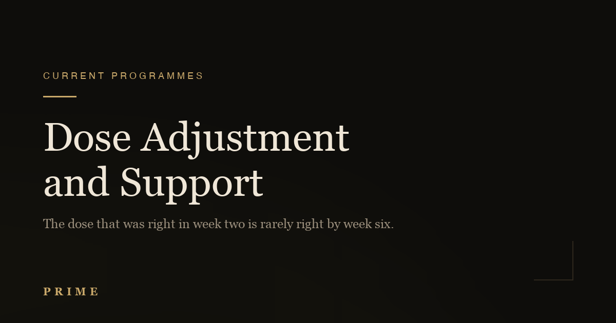 Dose Adjustment and Support